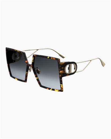 30Montaigne2 Black Square Sunglasses 